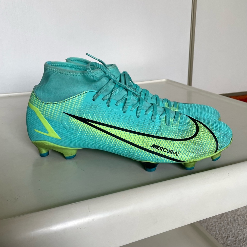 Nike Mercurial Superfly 8 Academy Size 10.5 MG Dynamic Teal Turquoise CV0843-403